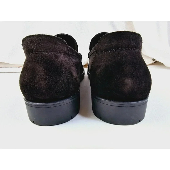 Giorgio Brutini Size 13M Men's Chocolate Brown Suade Horsebit Slip On Loafers - Picture 10 of 11